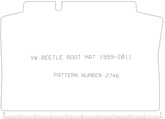 Volkswagen VW Beetle 1999 - 2011  Boot Mat